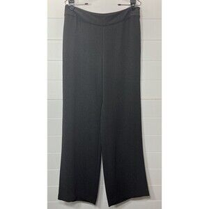 Kate Hill Womans Flat Front Wide Leg Dress Pants 10 ClassicCore NormCore Gray